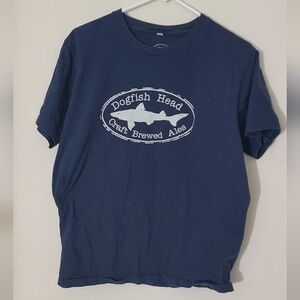 Dogfish Head Navy Graphic T-Shirt Medium